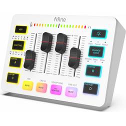 Fifine AMPLIGAME SC3 Gaming USB Mixer Mixerbord för Streaming & Podcast