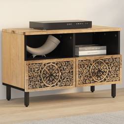 vidaXL Solid Mango Wood Natural TV-bord 70x46cm