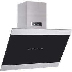 Kaiser Pro Black Glass 80cm Eco Wall Mounted Cooker Hood, Silver