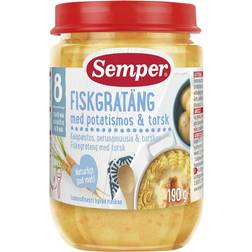 Semper Fiskgratäng med potatismos & torsk 8M 190g 1pack