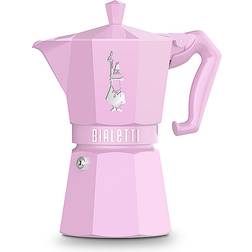 Bialetti Cafetière Moka Exclusive 6 Coupes en Rose