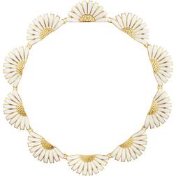 Georg Jensen Daisy Halva Blommor Collier
