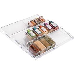 mDesign Expandable Spice Rack Drawer Insert