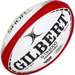 World Rugby Shop X Gilbert G-TR4000 Rugby Ball Durable Rugby Equipment Triangular Surface Grip Ply Construction Red