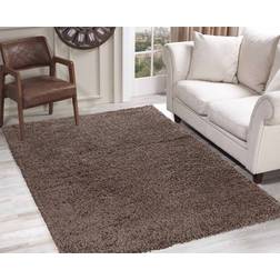 Serdim Rugs Plain Room Fluffy Shaggy Beige