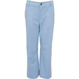 Black Colour Box Pants - Light Blue