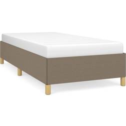 vidaXL taupe 90x190 Sengeramme