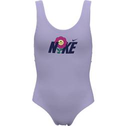 Nike Girl's U-Back One-Piece Swimsuit - Lilac Bloom