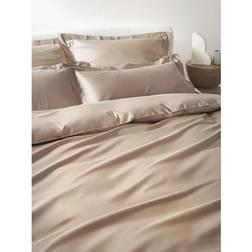Westwing Collection Bomuldssatin Dynebetræk Premium Beige