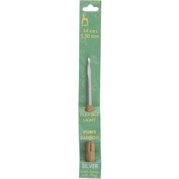 Pony Bamboo Silver Crochet Hook 5.5mm UK 5 US I/9