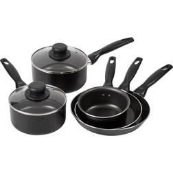 Dunelm Essentials Aluminium 5 Set Cookware Set with lid 5 Parts