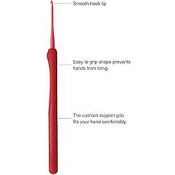 Tulip Crochet Hook, Red, 4 millimeters