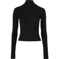 Gina Tricot Soft Touch Zip Jacket - Black