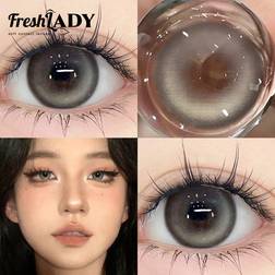 Shein Shein Freshlady Highlight Pudding Colored CShein Freshlady Highlight Pudding Colored Contact Lenses 1 Year Disposableontact Lenses 1 Year Disposable