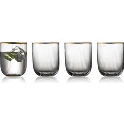 Lyngby Palermo Gold Tumblerglas 35cl 4stk