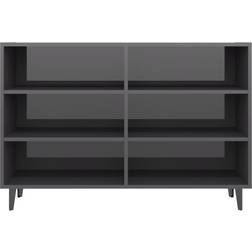 vidaXL 806048 High Gloss Grey Buffet 103.5x70cm