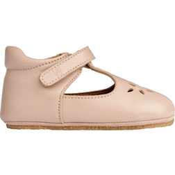 Wheat Adele Mary Jane Indoor Shoes - Beige Rose