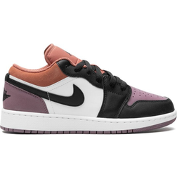 NIKE Air Jordan 1 Low SE GS - White/Sky J Orange/Sky J Mauve/Black