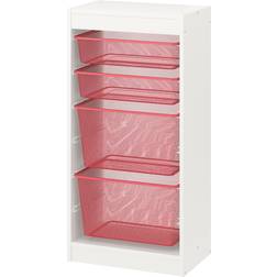 IKEA Trofast White/Light Red Hylla