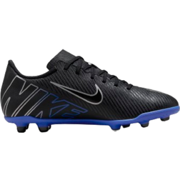 NIKE Jr. Mercurial Vapor 15 Club FG/MG - Black/Hyper Royal/Chrome