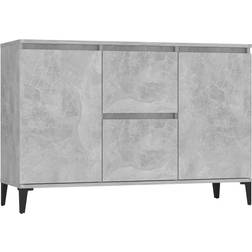 vidaXL Engineered Wood Concrete Gray Sideboard 104x70cm