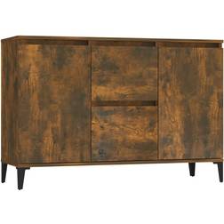 vidaXL Engineered Wood Smoked Oak Sideboard 104x70cm