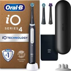 Oral-B Oral B iO4 Electric Toothbrush Matt Black with 2ct Extra Refills