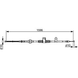 Bosch 1 987 482 520 Handbromsvajer Parkeringsbroms