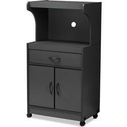 Baxton Studio Tannis Dark Grey Storage Cabinet 24x45.2"