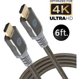 GE 6ft 4K HDMI 2.0 Gold-Plated Connectors 48720 6ft