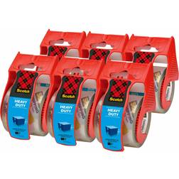 Scotch Scotch Heavy Duty Shipping Packaging Tape Dispensers, 1.88' x 27.7 yd, 6 Pack