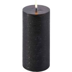 Uyuni Block Light Forest Black LED Candle 15.2cm