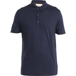 Icebreaker Merino Tech Lite III S/S Polo Merino-shirt blå
