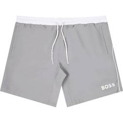 HUGO BOSS Starfish Swim Shorts - Silver Grey