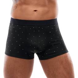 Svenjoyment Herren Pants Mit Schillernden Strass - Schwarz