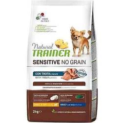 Natural Sensitive Adult Grain Free Small/Toy Trota - 2 kg Crocchette Monoproteiche Cane