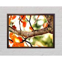 Marlow Home Co Fall Tree Walnut Framed Art 141.4x100cm