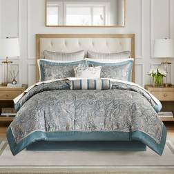 Madison Park Aubrey Cozy Bedspread Turquoise (269.2x233.7)