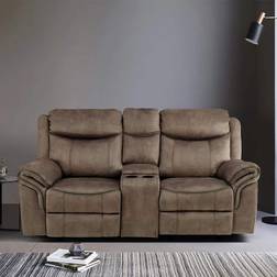 Homelegance Ross Gliding Reclining Loveseat Sofa 2 Seater