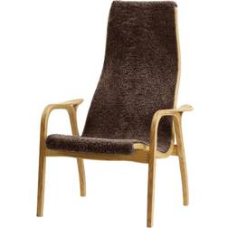 Swedese Lamini Childrens Sheepskin Espresso/Oiled Oak Armchair 79cm