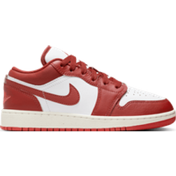 Nike Air Jordan 1 Low SE GS - White/Lobster/Sail/Dune Red