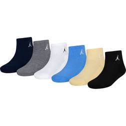 Jordan Kid's Everyday Essentials Ankle Socks 6-pack - Obsidian (BJ0593-695)