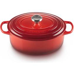 Le Creuset Cerise Signature Cast Iron Oval con coperchio 4.7 L