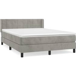 vidaXL Velvet with Mattress Kontinentalsäng 140x190cm
