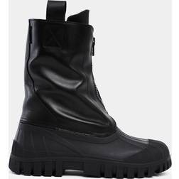 Stutterheim Patrol Zip Boot - Leather Black