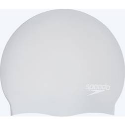 Speedo Long Hair Cap Badehætte grey/white