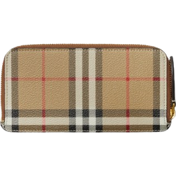 Burberry Large Check Zip Card CasePrice - Archive Beige