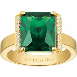 Sif Jakobs Roccanova Ring - Gold/Green/Transparent