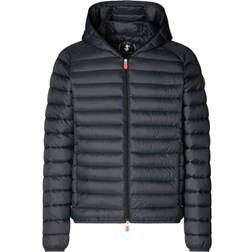 Save The Duck Men's Donald Hooded Puffer Jacket - Black