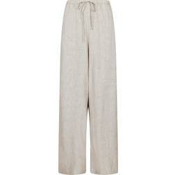 Neo Noir Lissabon Soft Linen Pants Dam Breda - Sand